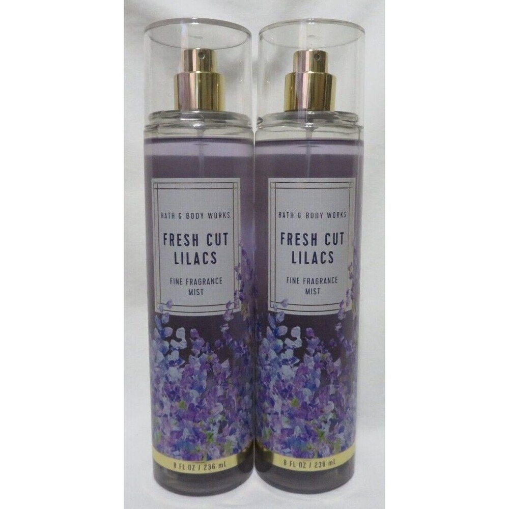 FRESH CUT LILACS Bath & Body Works Fine Fragrance Mist 8 fl oz x 2